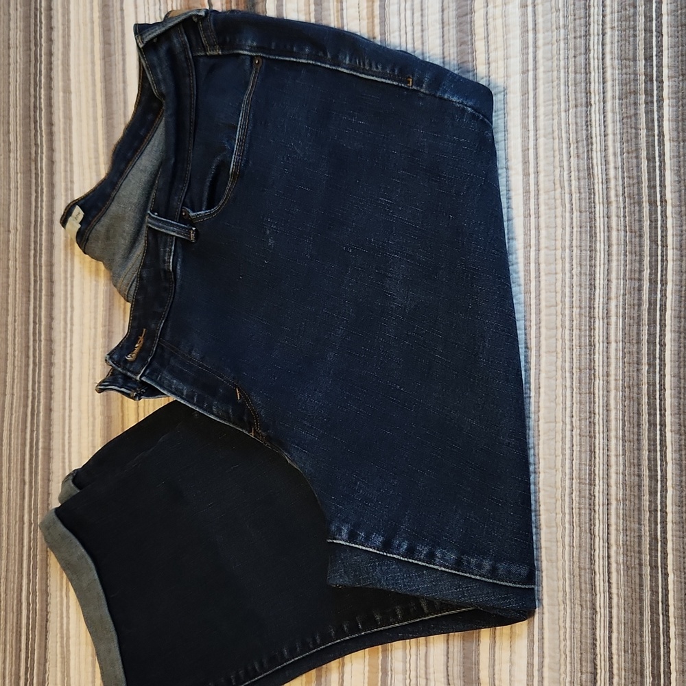 Levi's Dark Blue Capri Jeans 20W Plus - Picture 3 of 6